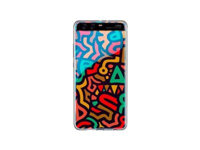 Huawei P10 TPU Back Cover Doodle Pattern