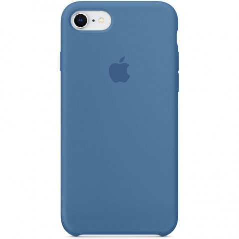 Apple iPhone 7/8 Silicone Back Cover Jeansblauw