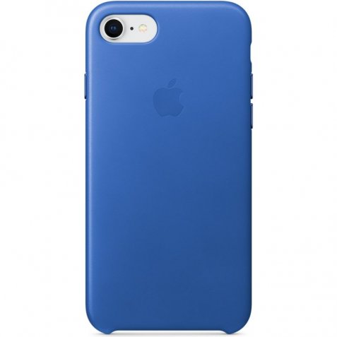 Apple iPhone 7/8 Leather Back Cover Electric Blue