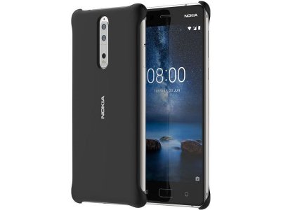 Nokia 8 Back Cover Zwart