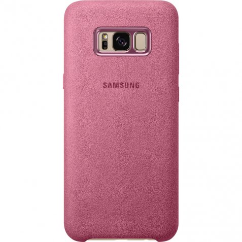Samsung Galaxy S8 Plus Alcantara Back Cover Roze