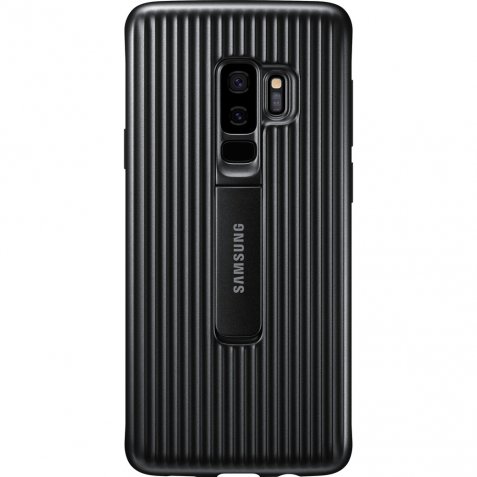 Samsung Galaxy S9 Plus Protect Stand Cover Zwart