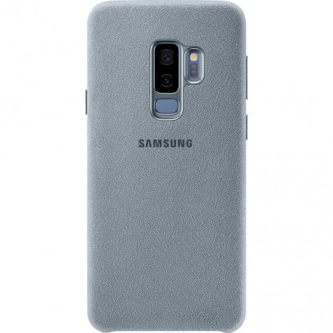 Samsung Galaxy S9 Plus Alcantara Back Cover Lichtblauw