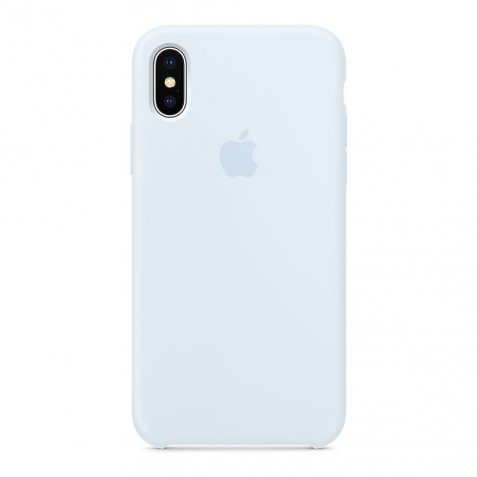 Apple iPhone X Silicone Back Cover Hemelsblauw