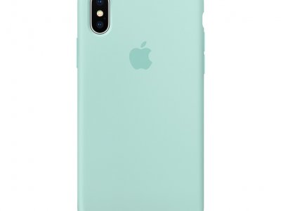 Apple iPhone X Silicone Back Cover Mintgroen