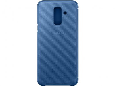 Samsung Galaxy A6 Plus (2018) Wallet Cover Book Case Blauw