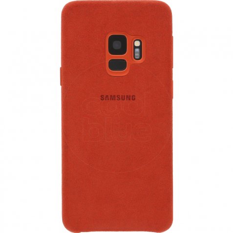 Samsung Galaxy S9 Alcantara Back Cover Rood