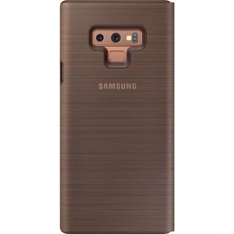 Samsung Galaxy Note 9 LED View Cover Book Case Bruin