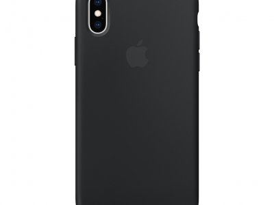 Apple iPhone Xs Silicone Back Cover Zwart