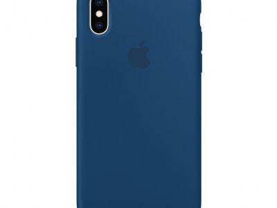 Apple iPhone Xs Silicone Case Horizonblauw