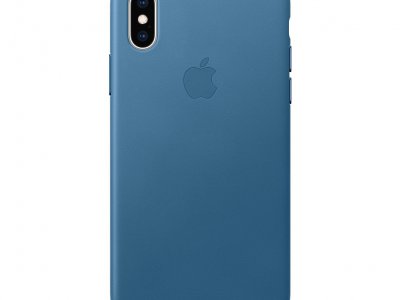 Apple iPhone Xs Max Leather Back Cape Cod Blauw