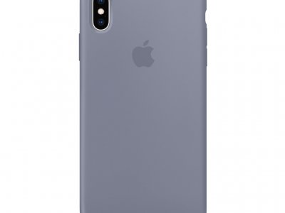 Apple iPhone Xs Max Silicone Case Lavendelgrijs