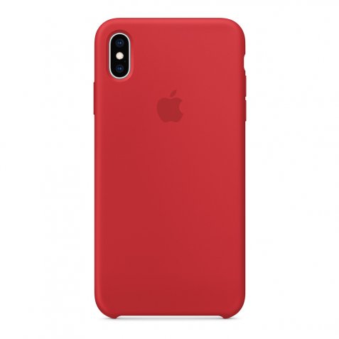 Apple iPhone Xs Max Silicone Back Cover RED