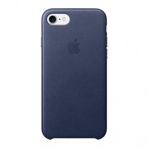 Apple iPhone 7 Leather Case Donkerblauw