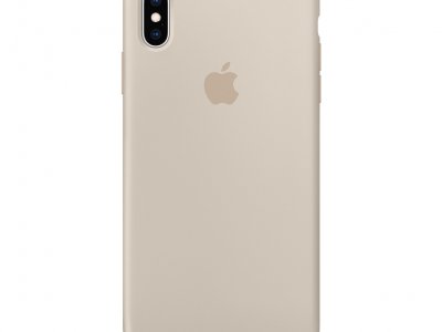 Apple iPhone Xs Max Silicone Back Cover Steengrijs
