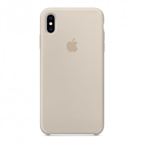 Apple iPhone Xs Max Silicone Back Cover Steengrijs
