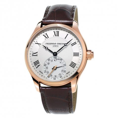 Frederique Constant Horological Gents Classic Wit/Bruin