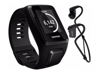 TomTom Spark 3 Cardio + Music + Headphones Black - L