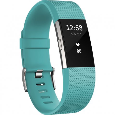 Fitbit Charge 2 Teal/Silver - L