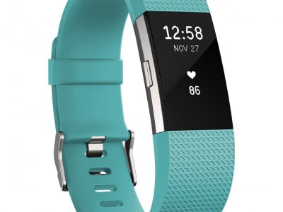 Fitbit Charge 2 Teal/Silver - S