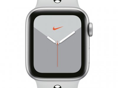 Apple Watch Nike Series 5 40mm Zilver Aluminium / Witte Sportband
