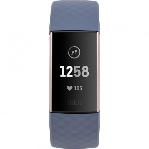 Fitbit Charge 3 Blue Grey/Rose Gold Aluminium