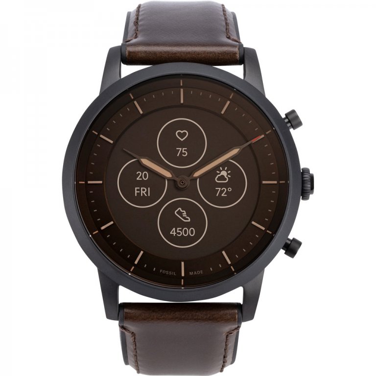 Fossil Collider Hybrid HR Smartwatch FTW7008 Bruin | OfficieleHoesjes.nl