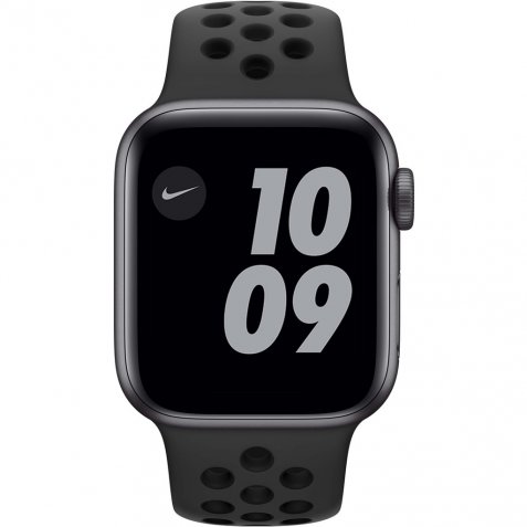 Apple Watch Nike SE 40mm Space Gray Aluminium Zwarte Sportband