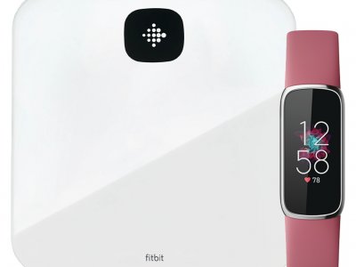 Fitbit Luxe Roze + Fitbit Aria Air Wit