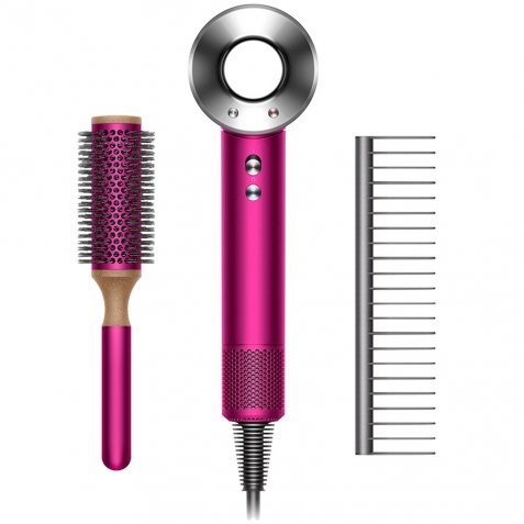 Dyson Supersonic Fuchsia + haarstyling set
