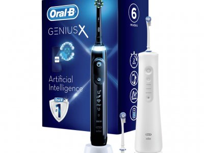 Oral-B Speciale Editie Genius X Zwart + Aquacare Pro Expert 6