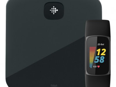 Fitbit Charge 5 Zwart + Fitbit Aria Air Zwart