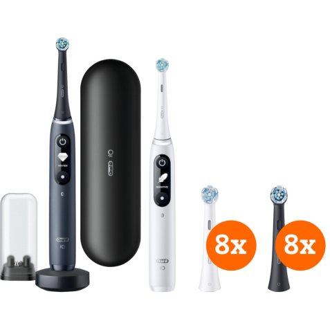 Oral-B IO Series 7n Duo Pack Zwart En Wit + IO Ultimate Clean ...