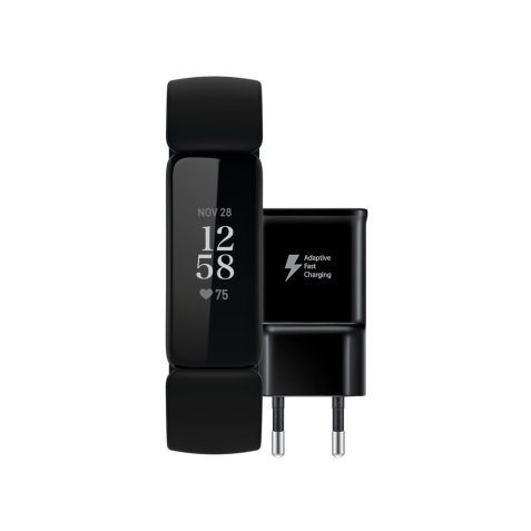 Fitbit Inspire 2 + Samsung Adaptive Fast Charging Oplader 15W Zwart